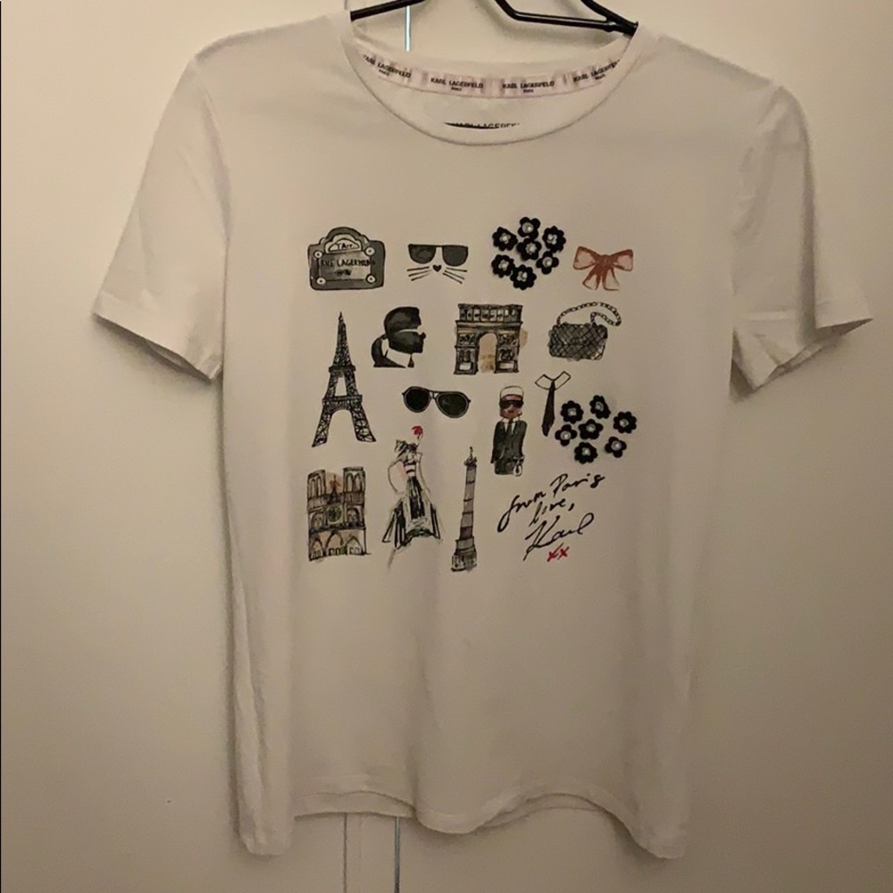 Karl Lagerfield t shirt size xs
